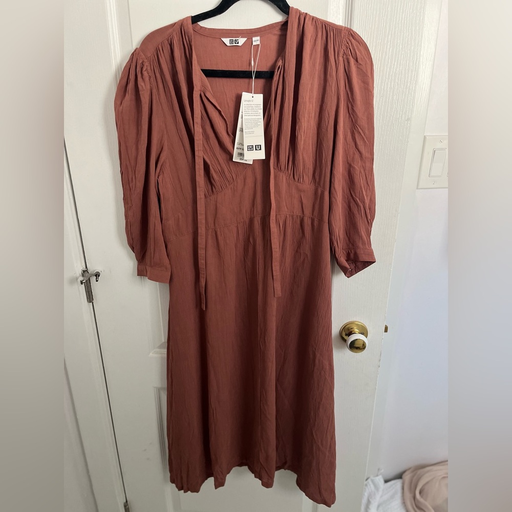 NWT UNIQLO U Rust Dress